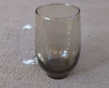 Vintage Libbey Tempo Brown Smoke Glass - Open D Handle Mug 1960&#39;s - $15.79