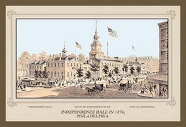 Independence Hall in 1876, Philadelphia by Thompson Westcott - Art Print - £17.57 GBP+