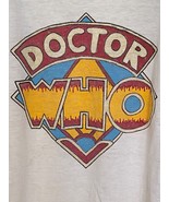 Doctor Who VINTAGE T Shirt 1983 Mens Size L RARE 3/4 Sleeve Baseball Style - £58.85 GBP