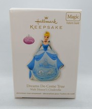 Dreams Do Come True Disney’s Cinderella Hallmark Keepsake 2011 Sound Orn... - £14.23 GBP