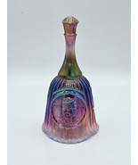 Fenton Plum Opalescent Iridized Frank L Fenton Founder Bell - $997.98 MXN