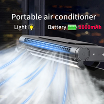Portable Air Conditioner Rechargeable Electric Fan Adjustable Misting Ai... - $47.80