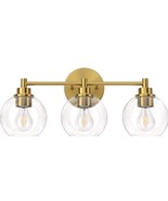 VONLUCE Bathroom Light Fixtures 3-Light Bathroom Vanity Light Gold Finis... - $644.98 MXN