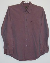 Calvin Klein Burgundy Casual Long Sleeve Cotton Button Collard Shirt Siz... - £14.90 GBP