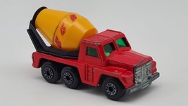 Matchbox Heavy Duty Cement Truck Red w/Green Windows 1:64 Scale - $21.60