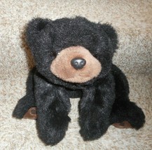 17&quot; VINTAGE 1996 TY PAWS BLACK POLAR BEAR TEDDY STUFFED ANIMAL PLUSH TOY... - £25.99 GBP