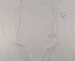 GAP White Bodysuit Sz XS Snap Crotch Stretch Tank 96% Cotton 4% Spandex - $15.74