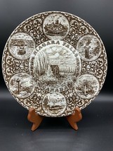 Vintage Wood &amp; Sons Niagara Falls Canada Plate Made in England English Ironstone - £10.35 GBP