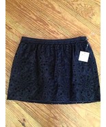 Moschino Women&#39;s Skirt Cheap &amp; Chic Aeffe Spa Black Eyelet Skirt Size 44... - $99.00