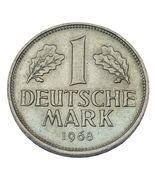 1968-F German 1 Mark Coin (BU Condition) Stuttgart Mint KM 110 - $943.98 MXN