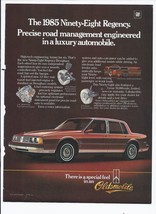 1985 Oldsmobile Ninety-Eight Regency Print Ad Automobile 8.5&quot; x 11&quot; - £14.94 GBP