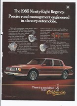 1985 Oldsmobile Ninety-Eight Regency Print Ad Automobile 8.5&quot; x 11&quot; - £14.28 GBP