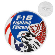 US SELLER - NEW US AIR FORCE F-16 FIGHTING FALCON FIGHTER JET CHALLENGE ... - $7.95