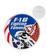 US SELLER - NEW US AIR FORCE F-16 FIGHTING FALCON FIGHTER JET CHALLENGE ... - $7.95