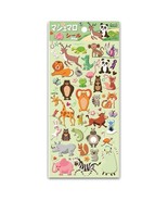 CUTE ANIMAL STICKERS Puffy Sticker Sheet Craft Kids Scrapbook Monkey Lio... - €2,11 EUR