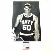 David Robinson signed 12x18 photo PSA/DNA San Antonio Spurs Autographed Navy - £199.79 GBP