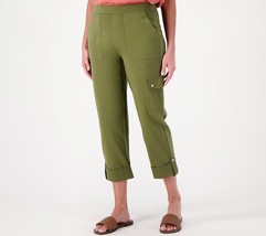 Susan Graver Premium Stretch Crop Pants Sage Green, 2X - £27.21 GBP