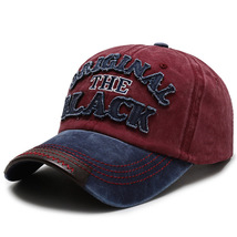 Retro Letter Embroidery Baseball Caps Spring Summer (Red) - $13.65