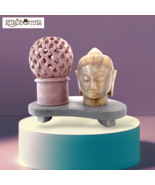 Buddha Candlestick in Soapstone - $1,059.56 MXN