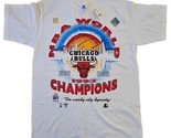 Chicago Bulls T Shirt World Champions Starter Youth 18-20 NBA 1993 Vtg N... - $39.55
