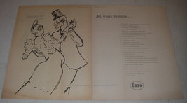 1960 Esso Petroleum Ad - La Goulue et Valentin le Desosse by Toulouse-La... - $18.49