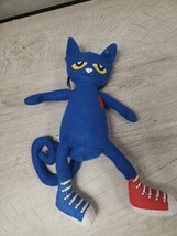 Pete the Cat Blue Plush Stuffed Animal Doll 13&quot; Pre-owned - £6.29 GBP