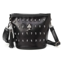 Fashion New Women Lady Skull Punk Goth Tassel Messenger Shoulder Bag Crossbody H - £20.37 GBP