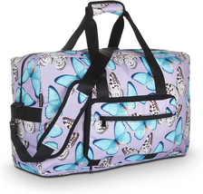 Weekender Carry on Bag Travel Duffle Medium Overnight for Women(Butterfly) - £29.01 GBP