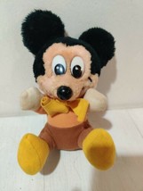 Vintage Disney Mickey&#39;s Christmas Carol Plush Toy Doll  Orange Shirt and... - $11.99