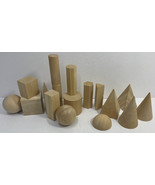 Wooden 3D Geometric Shape Blocks, 17 pc., Pre-School Learning, ETA Cuise... - £11.78 GBP