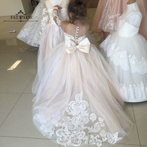 FATAPAESE  Flower Girl Dress Handmade Custom Made   Ball Gown Customize Girls Si - £145.70 GBP