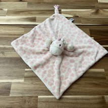 Aurora Baby Rattle Giraffe Lovey Security Blanket Plush Pink CreamGiraff... - £16.66 GBP