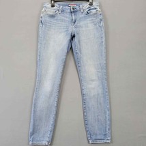 Tommy Hilfiger Womens Jeans Size 2 Blue Skinny Classic Retro Low Rise Denim Zip - £9.78 GBP