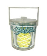 HJ Stotter Plastic Acrylic Ice Bucket Robbie Capp Pineapple Design Vinta... - $45.37 CAD