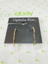 Ophelia Roe Women&#39;s Earrings Making Me Blush Light Pink Drop Earrings New - $11.17