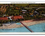 Aereo Vista Euclid Spiaggia Park Cleveland Ohio Oh Unp Non Usato Wb Post... - $4.04