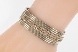 20 MM Wide Twisted Wire Sterling Silver Cuff Bracelet! 44.3g - £278.93 GBP