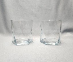 Old Fashioned Glasses Rhombus Geometric Whiskey Rocks Lowball (Set of 2) - $19.80