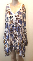 Umgee Women&#39;s Founcy Floral Blouse Tunic Size S Boho - $23.47