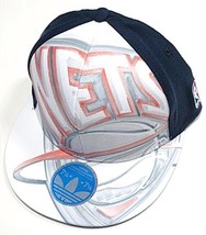Brooklyn Nets NBA Adidas Flat Visor Hat Cap Artwork FITMAX 70 Flex Fitted L/XL - £11.95 GBP