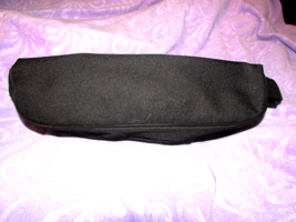 nylon interior coated POUCH 3.5 x 12 x 3&quot; full zipper black sm handle (b... - $3.96