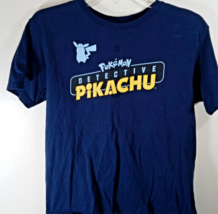 Pokemon Detective Pikachu T-Shirt Kids Size Medium Movie Promo Distressed - £9.98 GBP