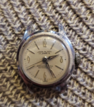 NICE Vintage 40&#39;s 50&#39;s John Alden Shock Protected Watch Off White Movement Winds - £48.58 GBP