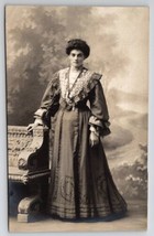 RPPC Lovely Lady Edwardian Dress Eden Studio Real Photo Postcard R30 - £7.01 GBP