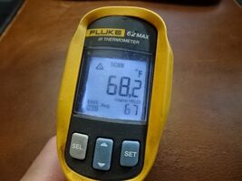 Fluke 62 MAX Infrared Thermometer IR Laser Temperature Gun -30°C to 500°C - €50,39 EUR Fluke 62 MAX Infrared Thermometer IR Laser Temperature Gun -30°C to 500°C - €50,39 EUR