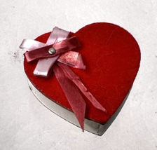 Handmade Miniature Dollhouse Doll House Valentines Heart Candy Box Red w... - $8.42