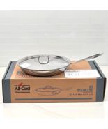 New All-Clad D3 Stainless 12 inch Nonstick Fry Pan with Lid - $2,729.47 MXN
