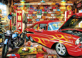 Framed Canvas Art Print Chevy BEL-AIR Hot Rod Antique American Muscle Car Garage - £35.03 GBP+