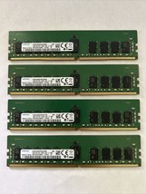 64GB Server Ram Kit Samsung 4x16GB PC4-2666 1Rx4 DDR4 Ecc Reg M393A2K40BB2-CTD - £92.42 GBP