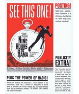 Nine Hours to Rama ORIGINAL Vintage 1963 9x12 Industry Ad Horst Buchholz - £15.48 GBP